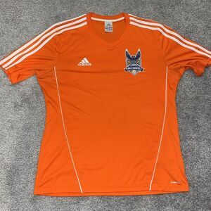 New Adidas Climacool North Carolina RailHawks Orange White Soccer Jersey L Shirt